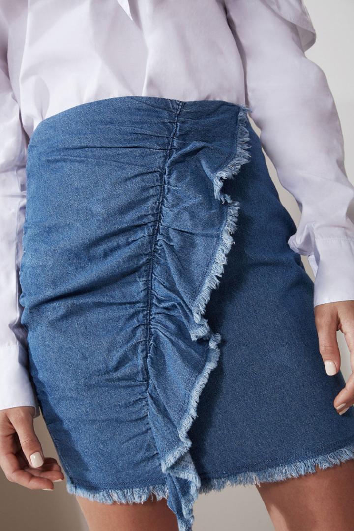 The Fifth Deja Vu Skirt Washed Blue
