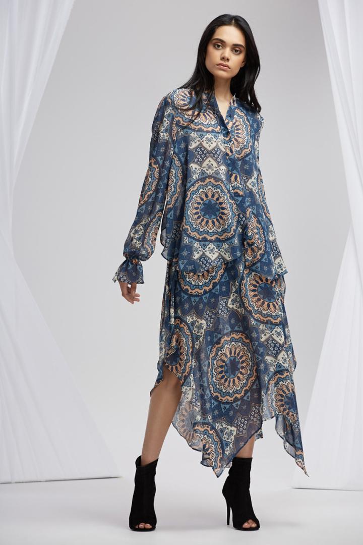 Finders Keepers Memphis Blouse Dark Persian