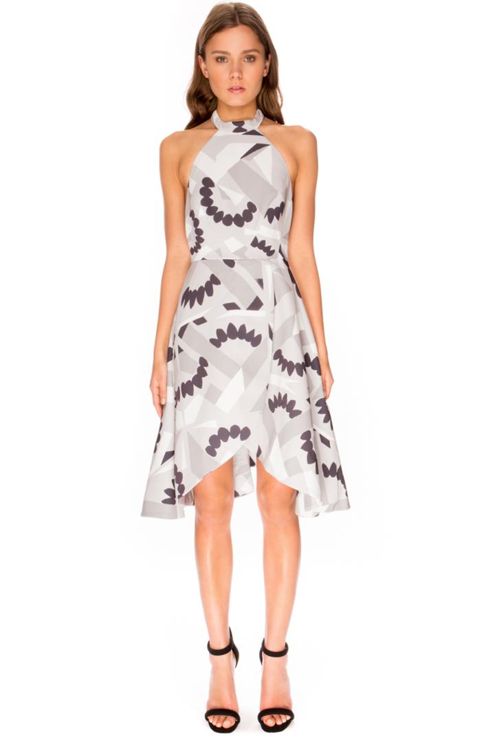 Keepsake Gemini Dress Petal Geo Print