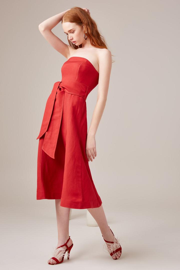 C/meo Collective C/meo Collective Confessions Midi Dress Pomegranatexxs, Xs,s,m,l,xl