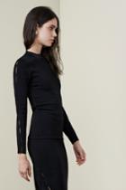 Finders Keepers Ainsley Long Sleeve Knit Black
