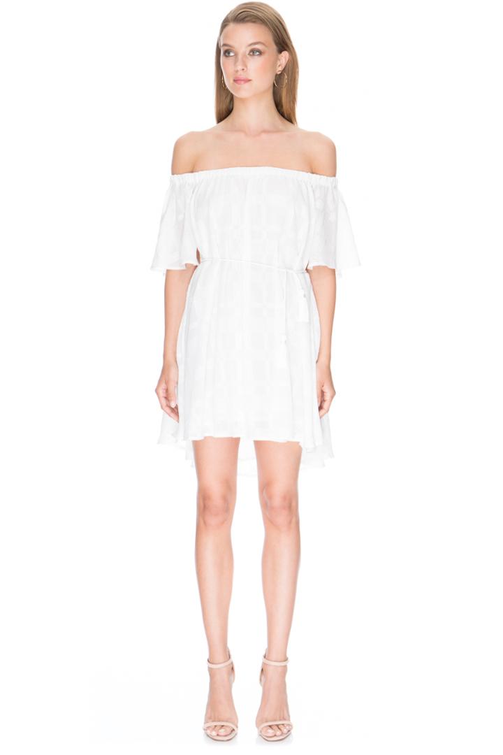 Finders Keepers Better Days Ruffle Dress Cloud