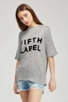 The Fifth The Fifth Duet T-shirt Grey Marle