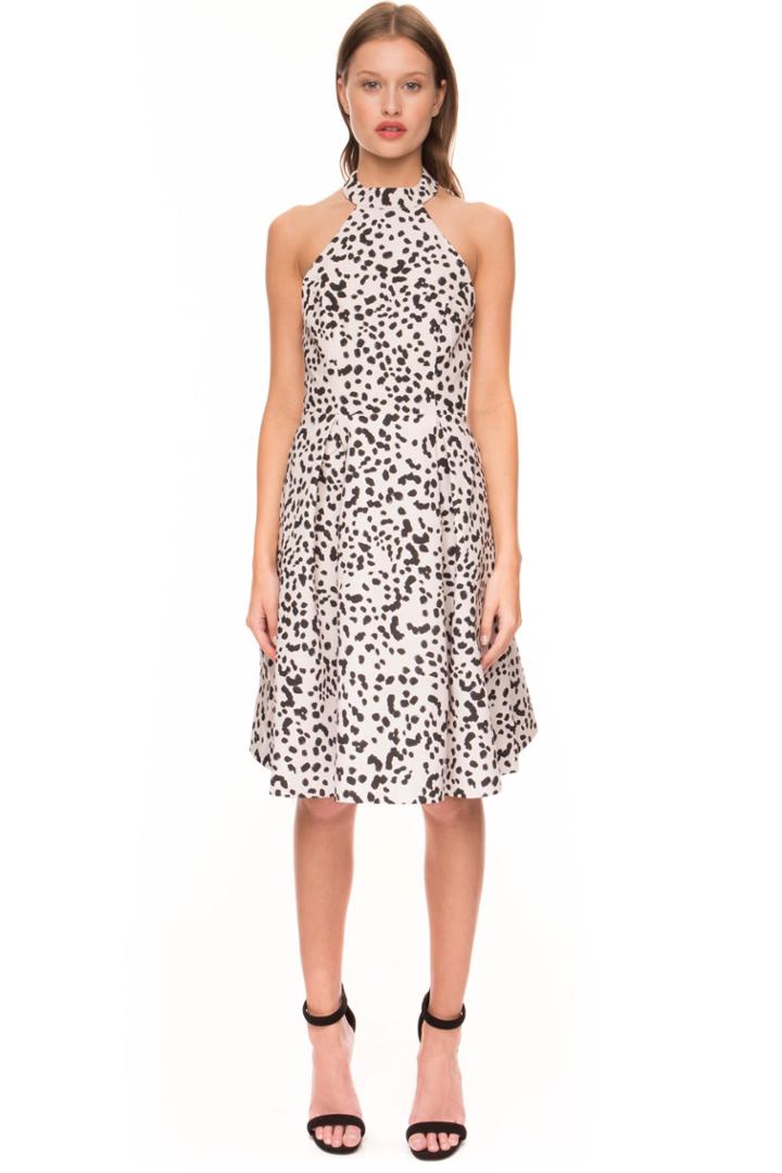Keepsake City Heat Dress Speckle Print
