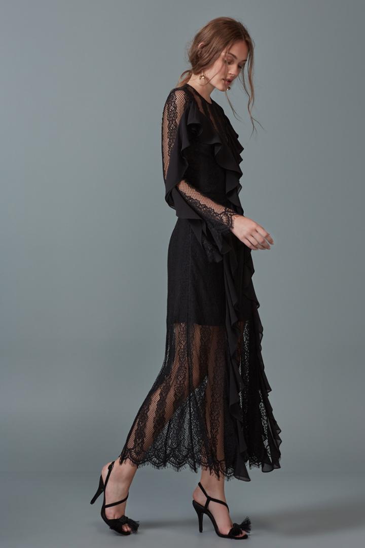 Keepsake Keepsake Better Days Lace Gown Black