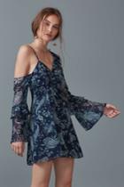 Keepsake Go With It Mini Dress Navy Paisleyxxs, Xs,s,l