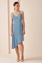 Keepsake Untouchable Midi Dress Light Blue