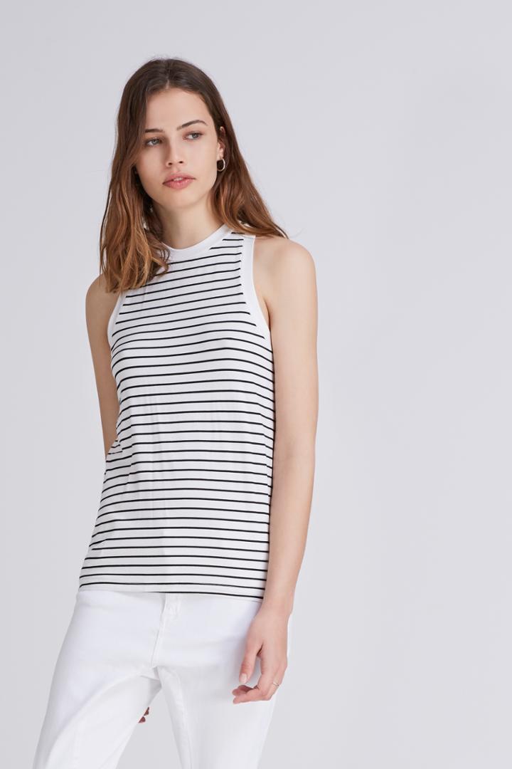 The Fifth Hamilton Tank Black And White Stripe