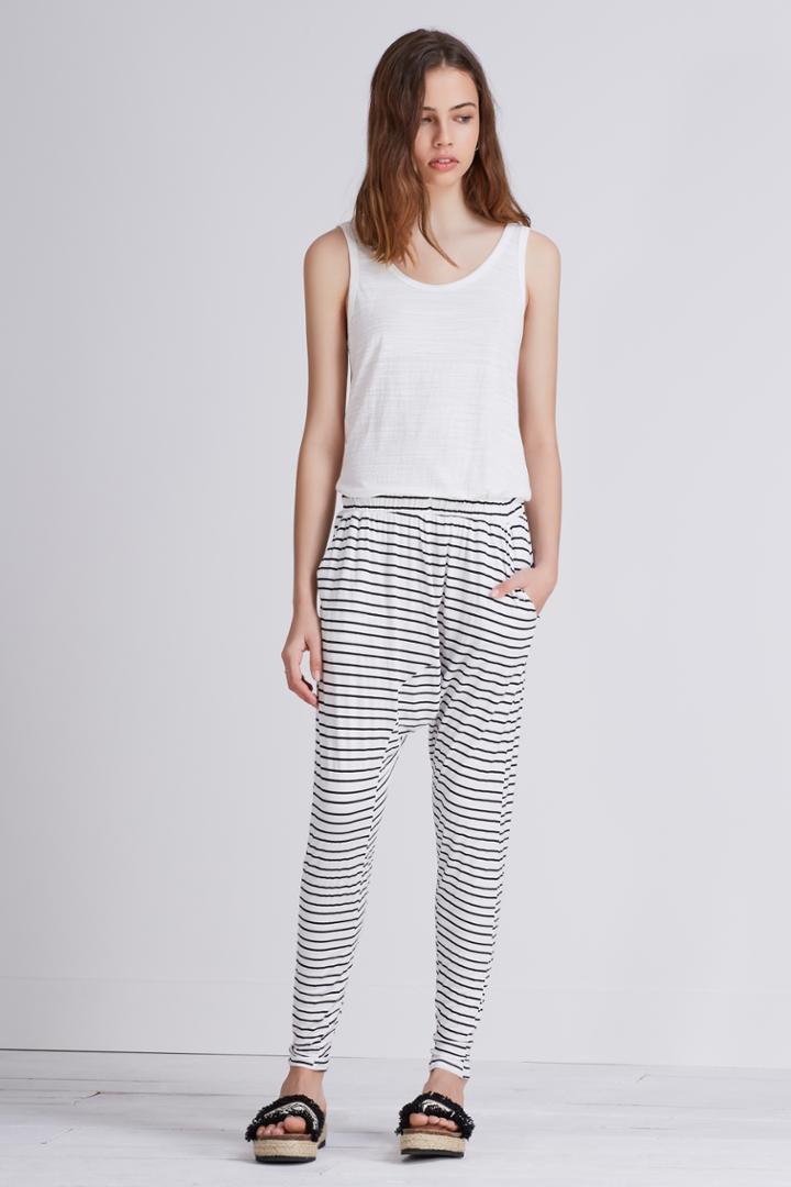 The Fifth Hamilton Pant Black And White Stripe