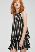 Finders Keepers Windsor Top Black Base Spot Print