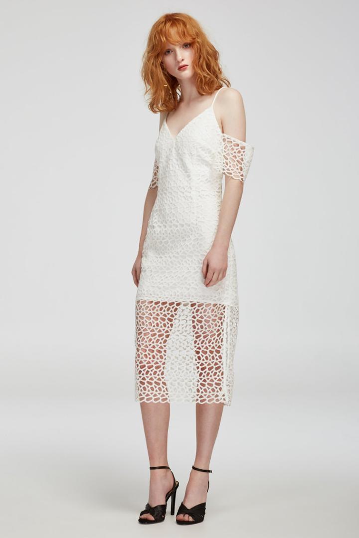 Keepsake Countdown Lace Dress Ivory