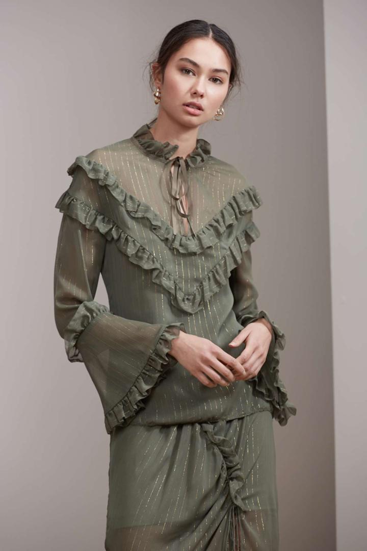 Keepsake Paperthin Long Sleeve Top Sage