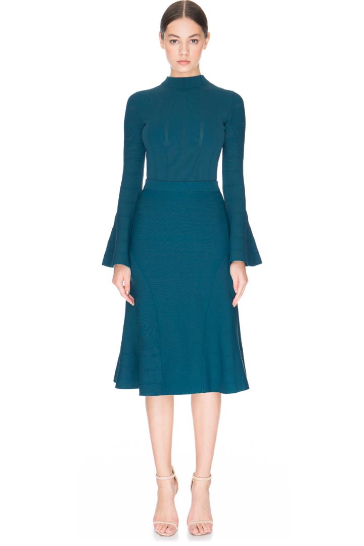 Keepsake Lighthouse Knit Skirt Forrest Green