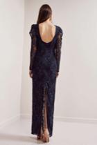 Keepsake Hold On Lace Gown Navyxxs, Xs,s,m,l