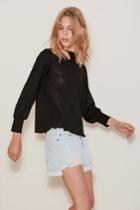The Fifth With Eyes Open Long Sleeve Top Black