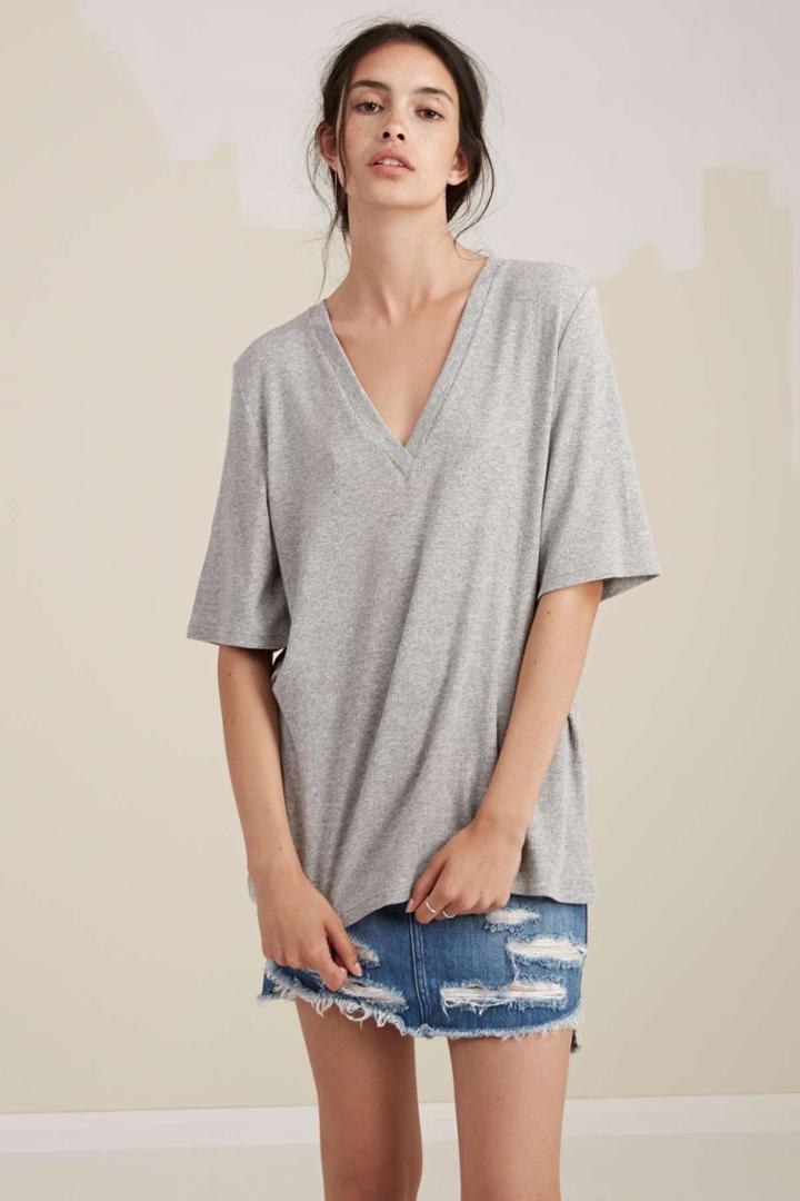 The Fifth The Fifth Take Two T-shirt Grey Marle
