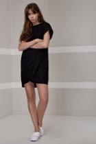 The Fifth Off Duty T-shirt Dress Charcoal Slub