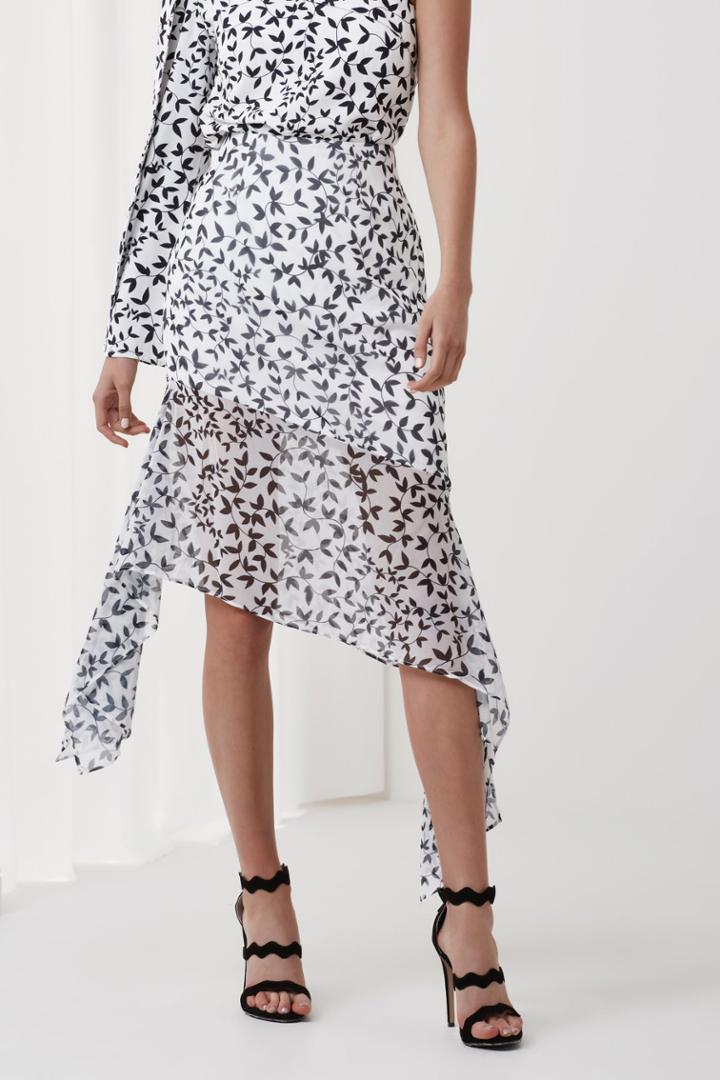 Keepsake Overpowered Skirt Light Ivy Print