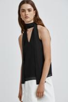 C/meo Collective Make It Right Short Sleeve Top Black