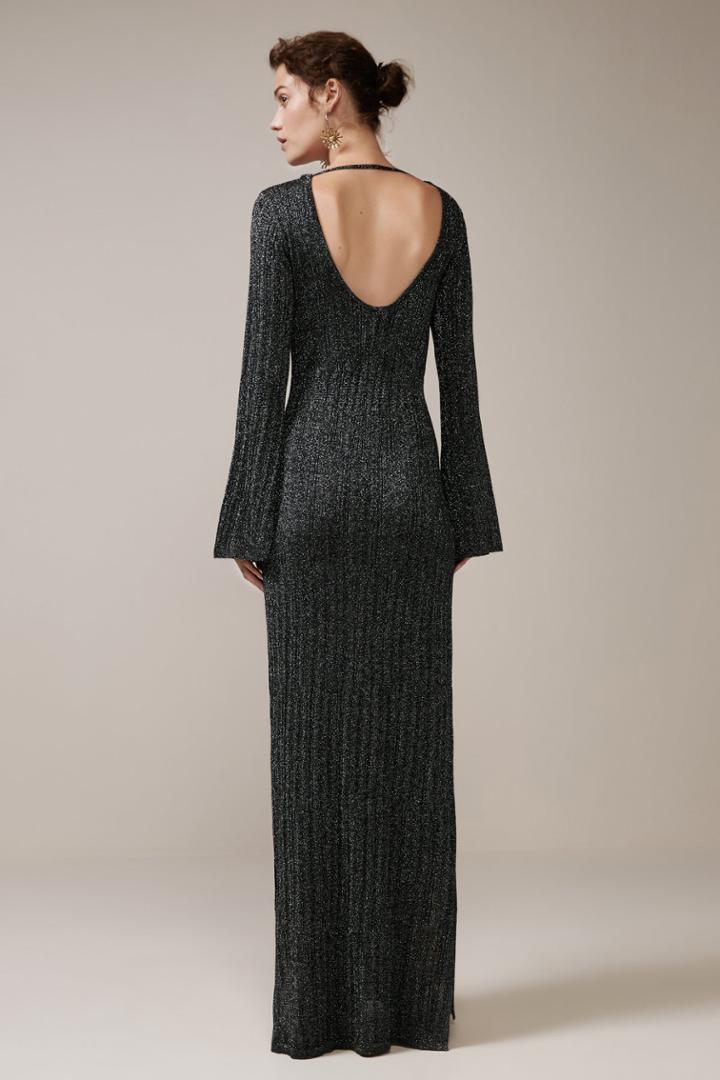 Keepsake Reflections Knit Maxi Dress Grey