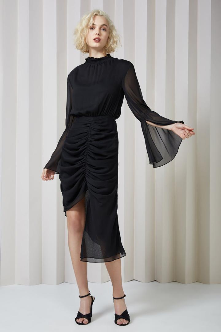 Keepsake Keepsake Elevate Long Sleeve Dress Black