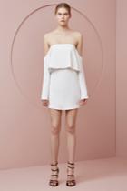 Keepsake Stolen Dance Long Sleeve Dress Ivory