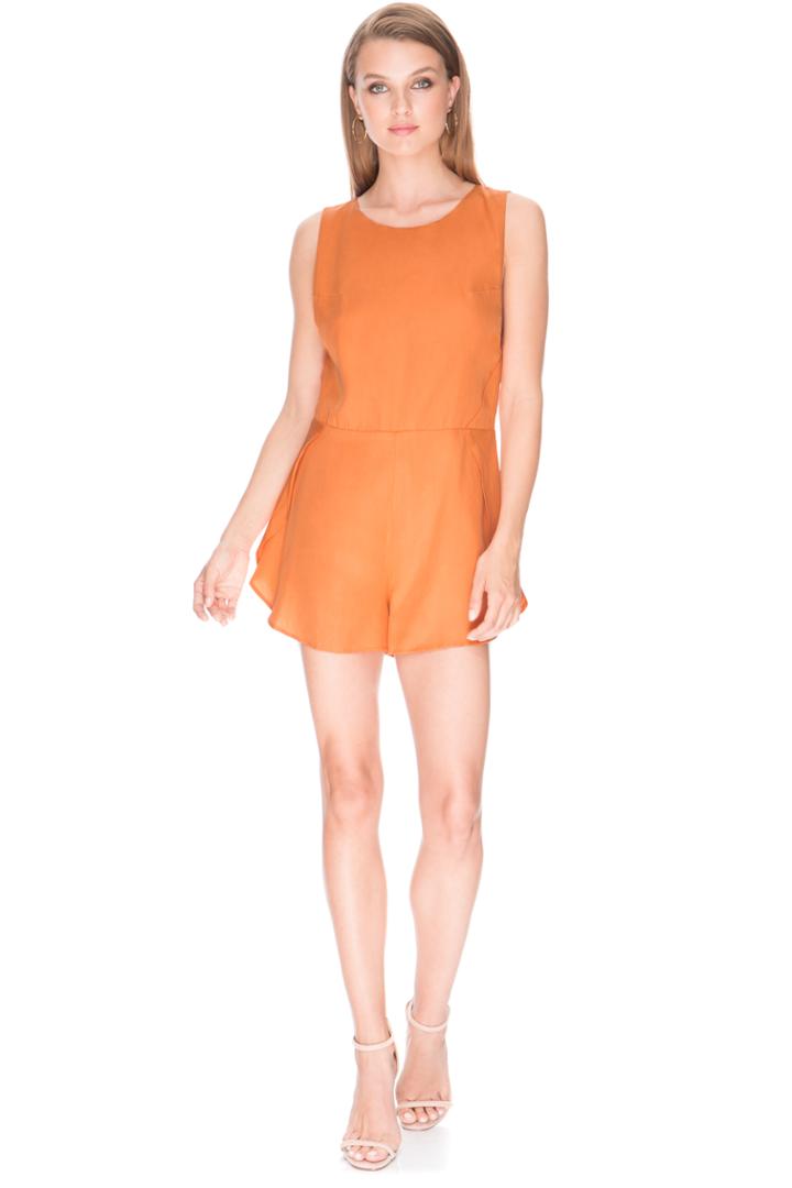 Finders Keepers The Prelude Playsuit Burnt Peach