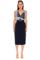C/meo Collective Headlines Skirt Navy