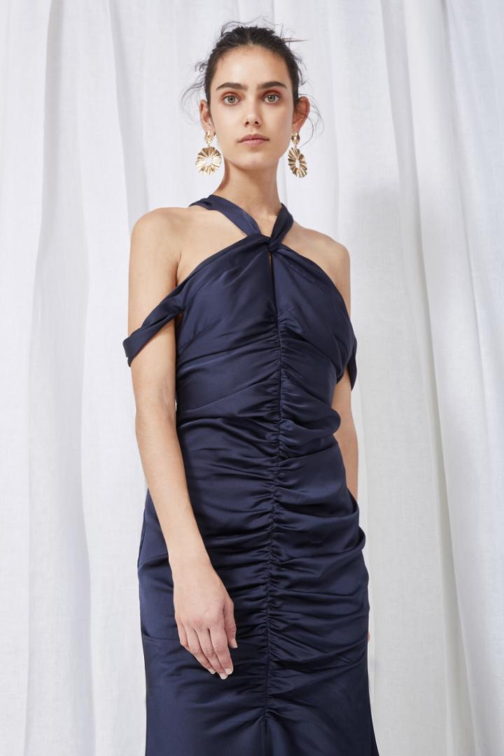 Keepsake Keepsake Dark Paradise Midi Dress Navyxxs, Xs,s,m,l,xl