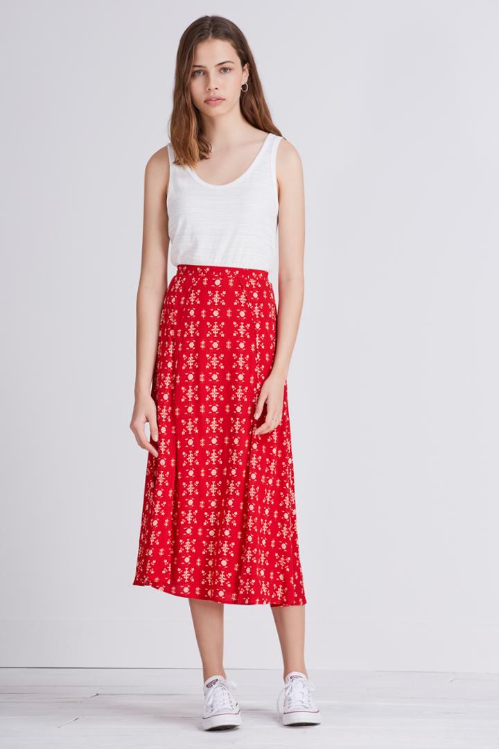 The Fifth Return To Paradise Skirt Dark Tapestry Print