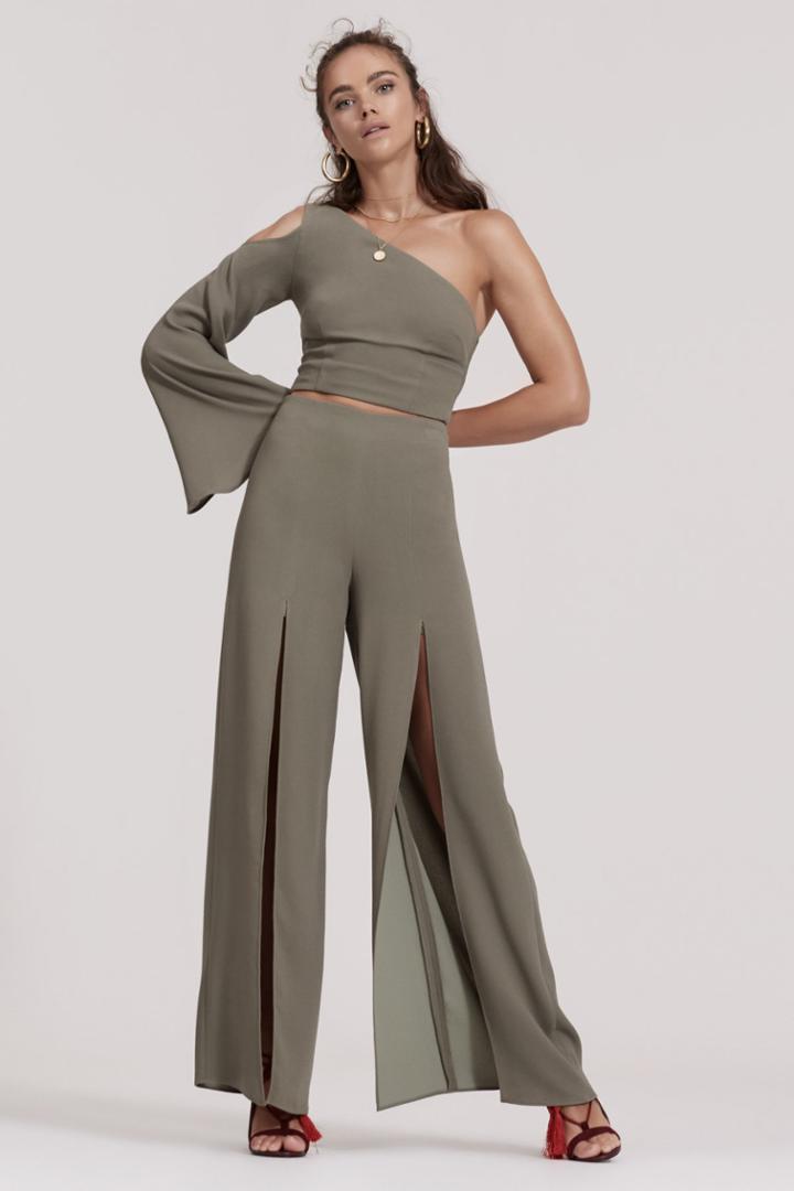 Finders Keepers Haunted Split Pant Khaki