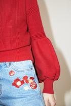 The Fifth The Fifth Sculpture Knit Redxxs, Xs,s,m,l,xl