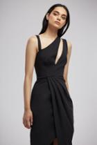 Finders Keepers Henson Wrap Dress Black