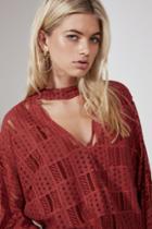 The Fifth Undercover Long Sleeve Top Rosewood