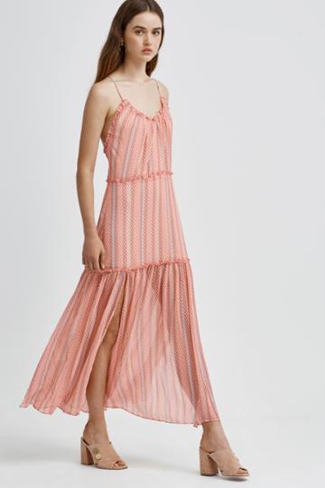Finders Keepers Marconi Dress Pink Geo Print
