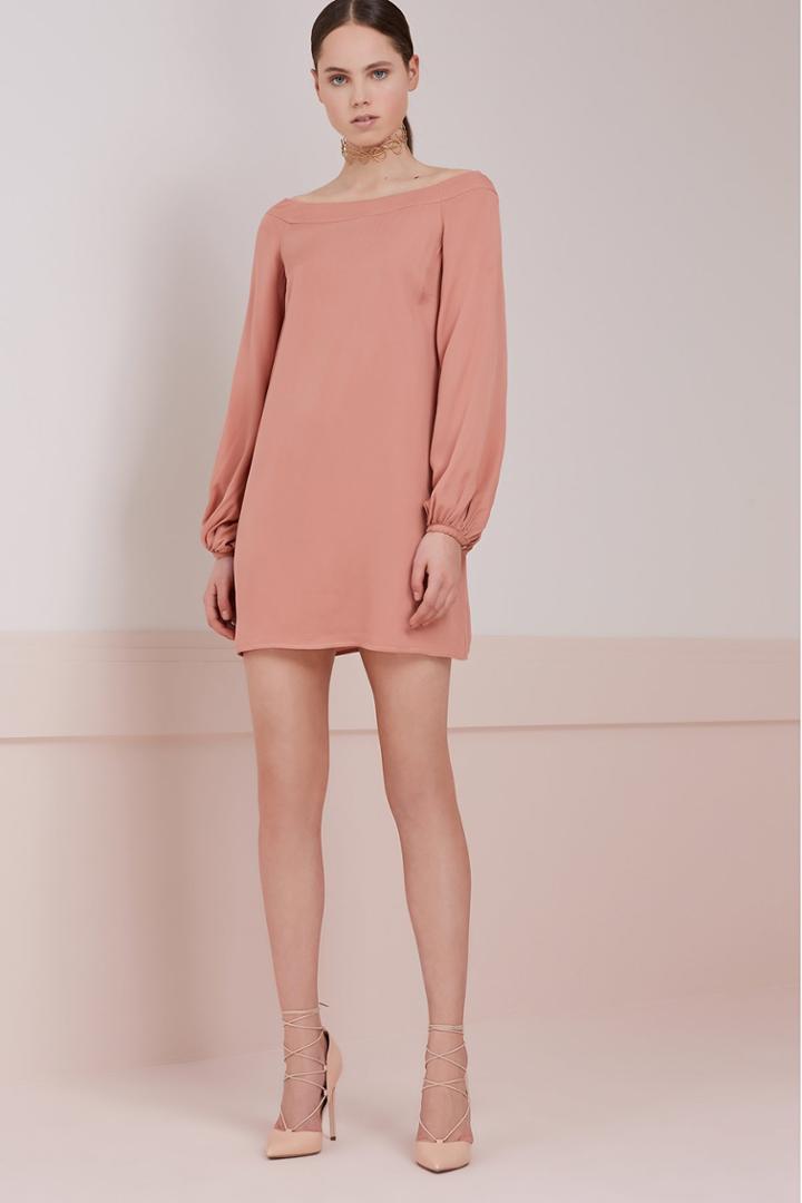 Keepsake Keepsake Celestial Long Sleeve Mini Dress Dusk