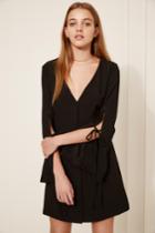 The Fifth The Fifth Jeanne Long Sleeve Dress Blackxxs, Xs,s,m
