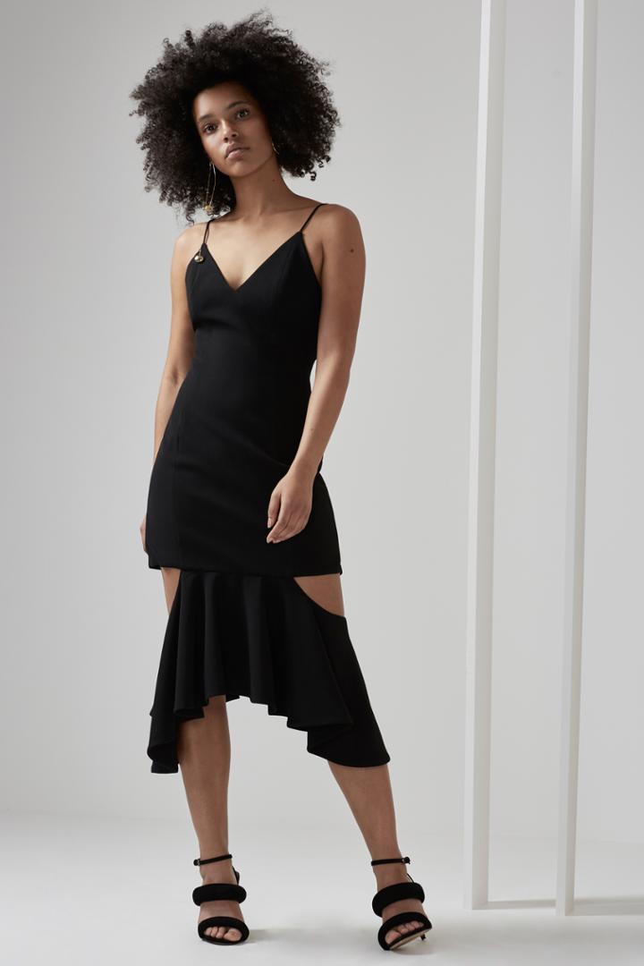 C/meo Collective Enfold Dress Black