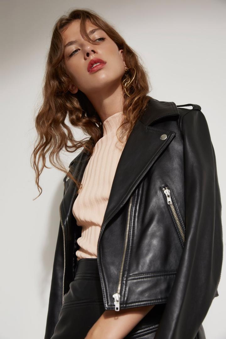 C/meo Collective Lesson Learnt Leather Jacket Black