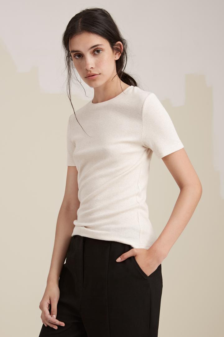 The Fifth Double Take T-shirt Oatmeal Marle