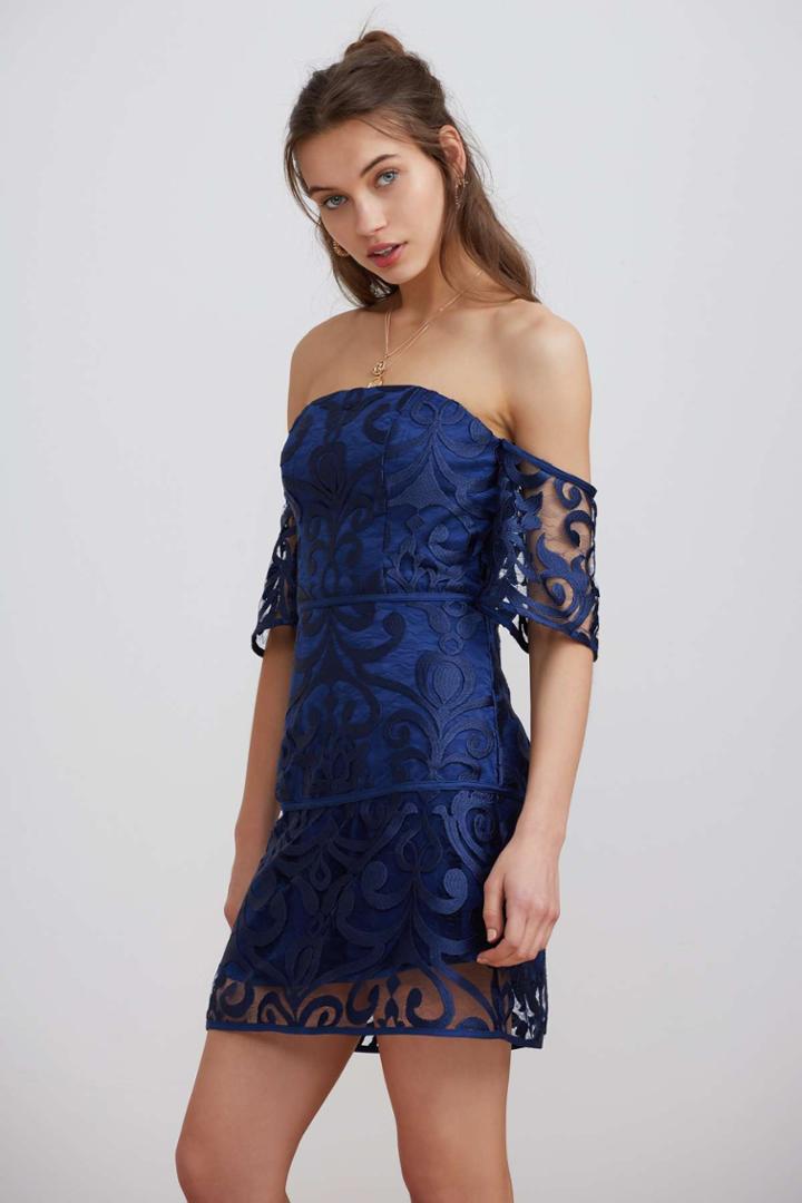 Finders Keepers Alchemy Strapless Dress Navyxxs, Xs,s,m,l
