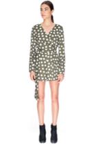 The Fifth Last Flight Out Playsuit Khaki And White Polka Dot