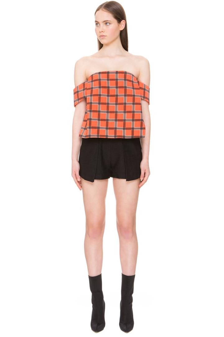 C/meo Collective C/meo Collective All Under One Check Top Rust Check