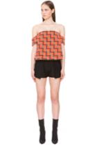 C/meo Collective C/meo Collective All Under One Check Top Rust Check