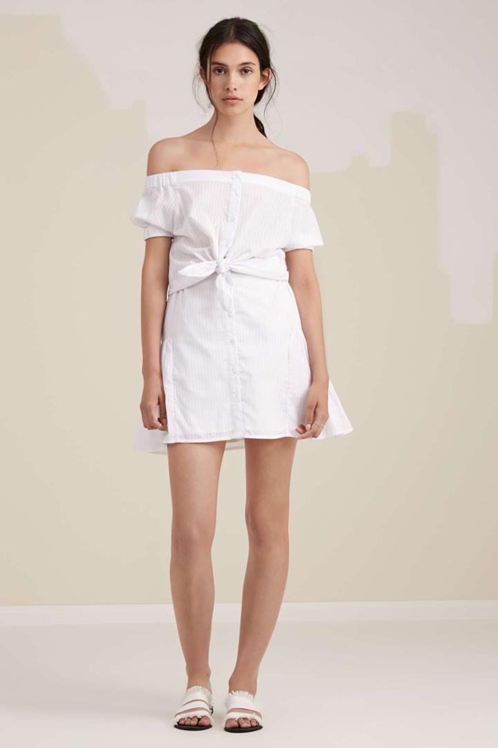 The Fifth The Fifth Sun Valley Skirt White