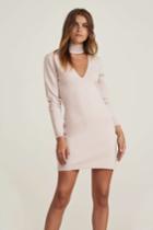 Finders Keepers Finders Keepers Ride Knit Dress Soft Pink