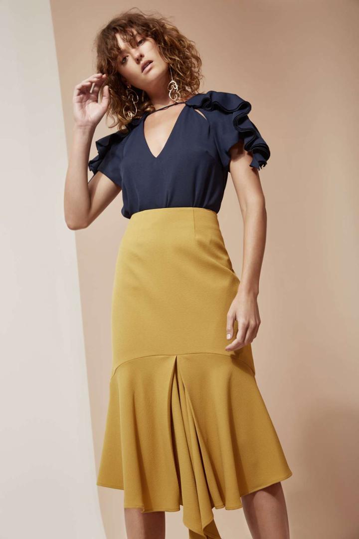 C/meo Collective C/meo Collective Fusion Skirt Chartreuse
