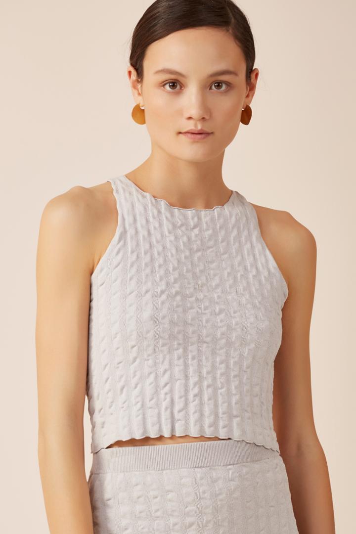 Keepsake Aeroplane Top Pale Grey