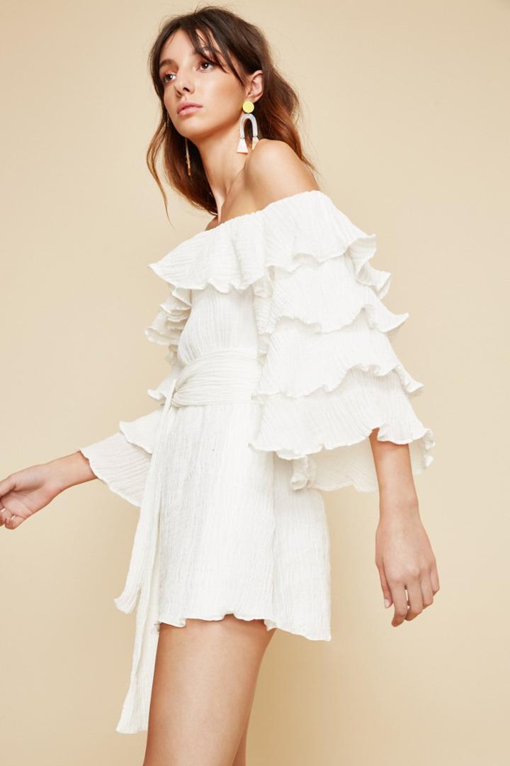 C/meo Collective C/meo Collective Sacrifices Mini Dress Ivoryl