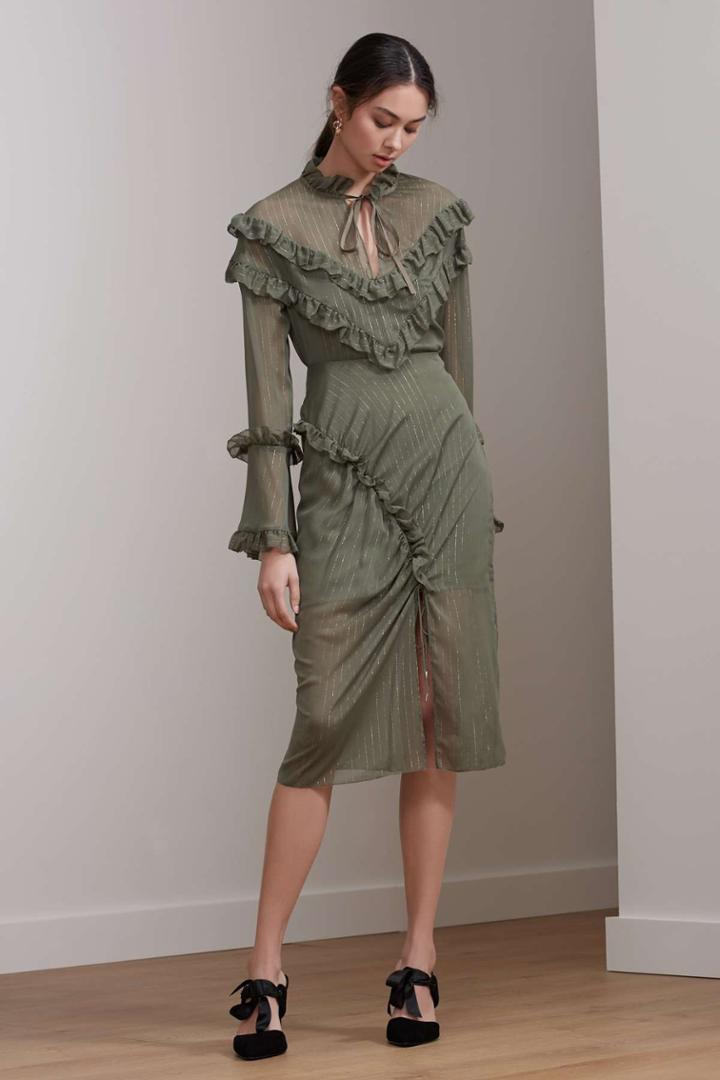 Keepsake Paperthin Skirt Sage